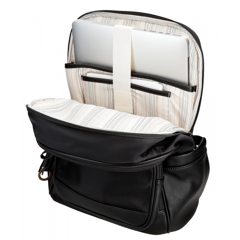 Pepe Jeans Morgan Black - Batoh na notebook 15", 7922431 Pepe Jeans Morgan Black - Batoh na notebook 15", 7922431