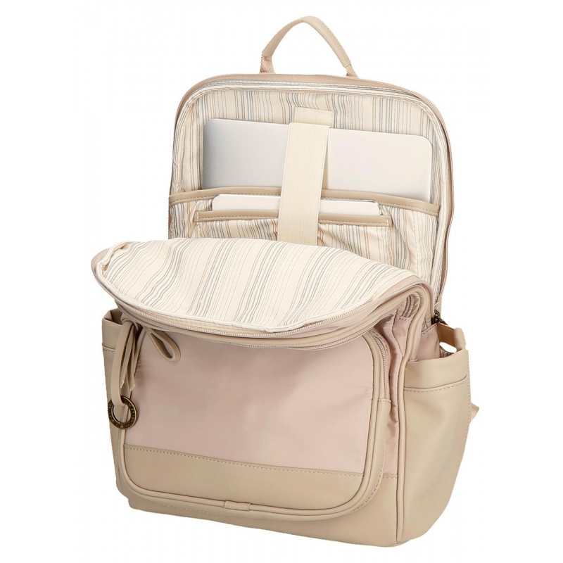 Pepe Jeans Morgan Beige - Batoh na notebook 15", 7922433 Pepe Jeans Morgan Beige - Batoh na notebook 15", 7922433