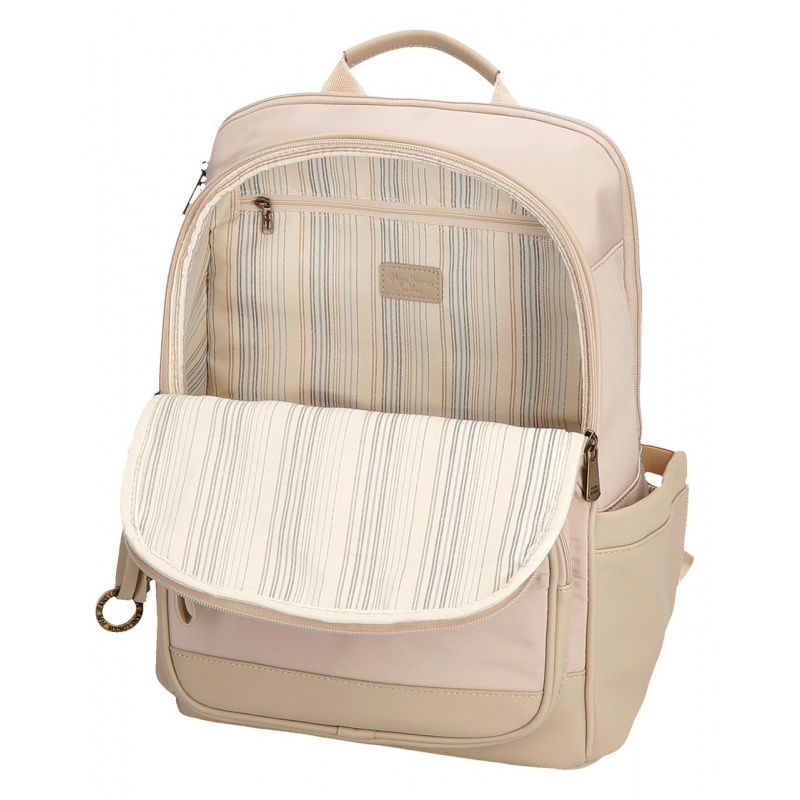 Pepe Jeans Morgan Beige - Batoh na notebook 15", 7922433 Pepe Jeans Morgan Beige - Batoh na notebook 15", 7922433