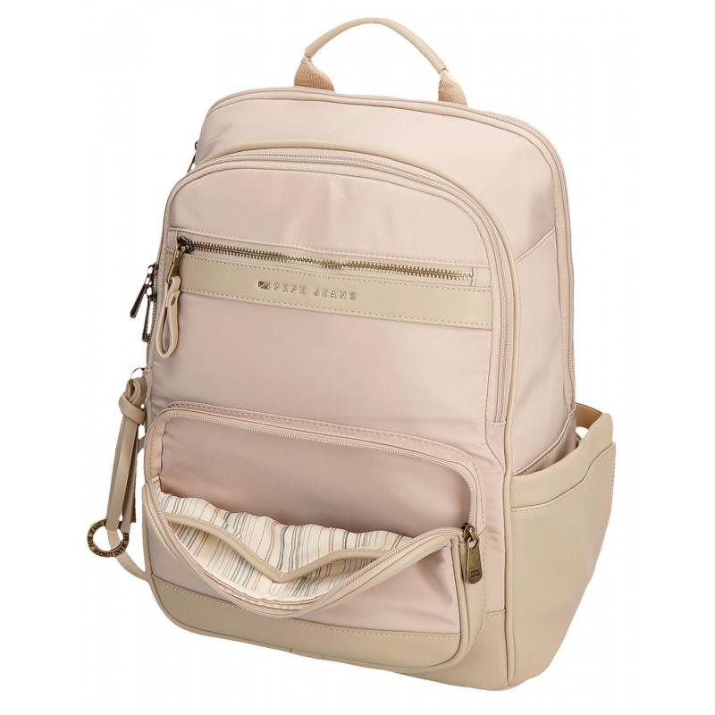 Pepe Jeans Morgan Beige - Batoh na notebook 15", 7922433 Pepe Jeans Morgan Beige - Batoh na notebook 15", 7922433