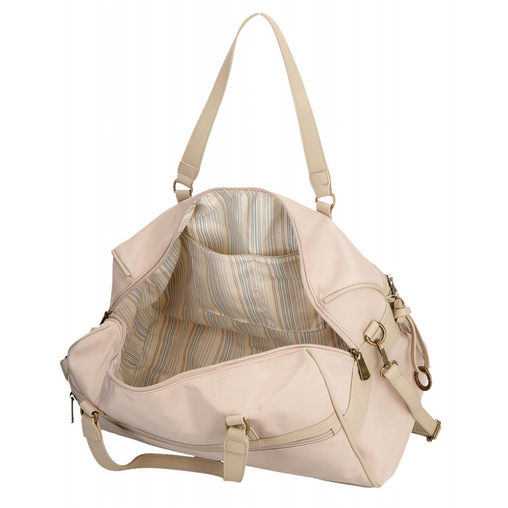 Pepe Jeans Morgan Beige - Cestovní příruční taška, 7923733
