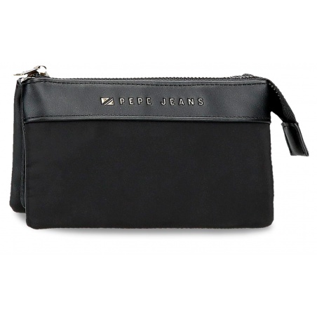 Pepe Jeans Morgan Black - Tříkomorová peněženka, 7924331