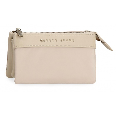 Pepe Jeans Morgan Beige - Tříkomorová peněženka, 7924333
