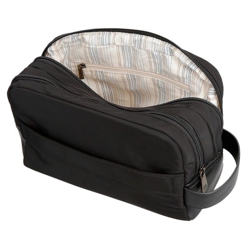 Pepe Jeans Morgan Black - Cestovné kozmetické puzdro, 7924431 Pepe Jeans Morgan Black - Cestovné kozmetické puzdro, 7924431