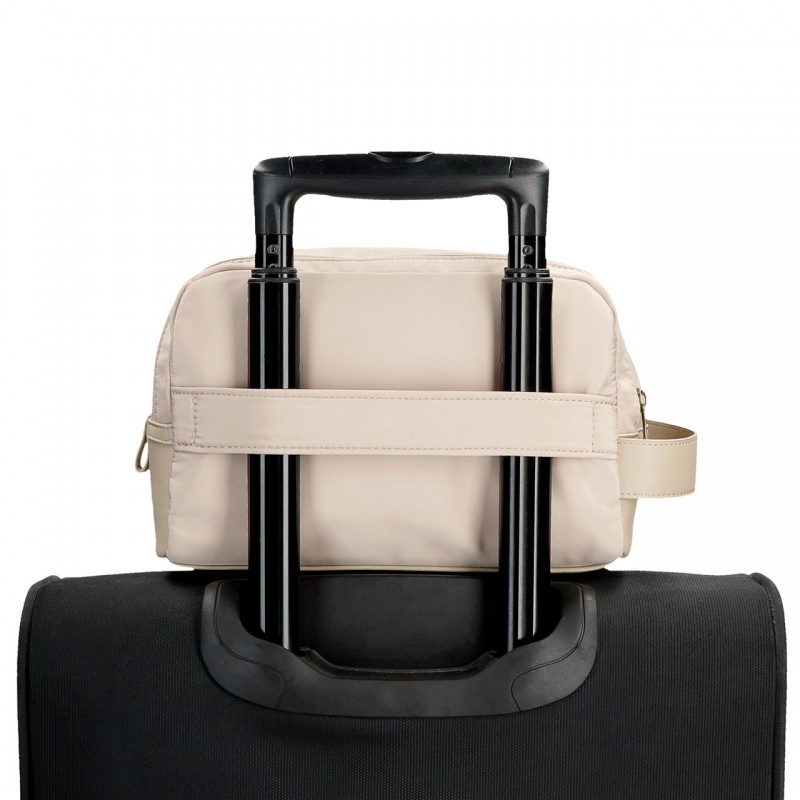 Pepe Jeans Morgan Beige - Cestovné kozmetické puzdro, 7924433 Pepe Jeans Morgan Beige - Cestovné kozmetické puzdro, 7924433