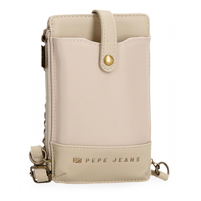 Pepe Jeans Morgan Beige - Kabelka na mobil / Peňaženka, 7925033 Pepe Jeans Morgan Beige - Kabelka na mobil / Peňaženka, 7925033