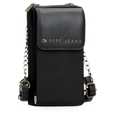 Pepe Jeans Morgan Black - Kabelka na mobil / Peněženka, 7925331 Pepe Jeans Morgan Black - Kabelka na mobil / Peněženka, 7925331