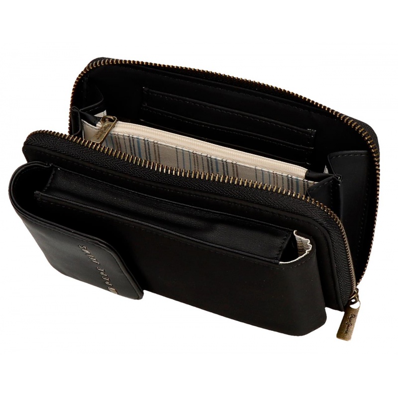Pepe Jeans Morgan Black - Kabelka na mobil / Peněženka, 7925331 Pepe Jeans Morgan Black - Kabelka na mobil / Peněženka, 7925331