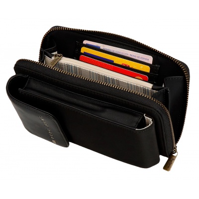 Pepe Jeans Morgan Black - Kabelka na mobil / Peněženka, 7925331 Pepe Jeans Morgan Black - Kabelka na mobil / Peněženka, 7925331