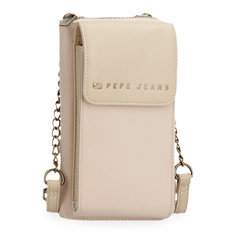 Pepe Jeans Morgan Beige - Mobilní kabelka / Peněženka, 7925333 Pepe Jeans Morgan Beige - Mobilní kabelka / Peněženka, 7925333