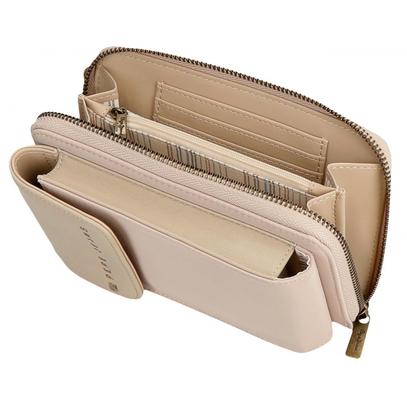 Pepe Jeans Morgan Beige - Kabelka na mobil / Peňaženka, 7925333 Pepe Jeans Morgan Beige - Kabelka na mobil / Peňaženka, 7925333