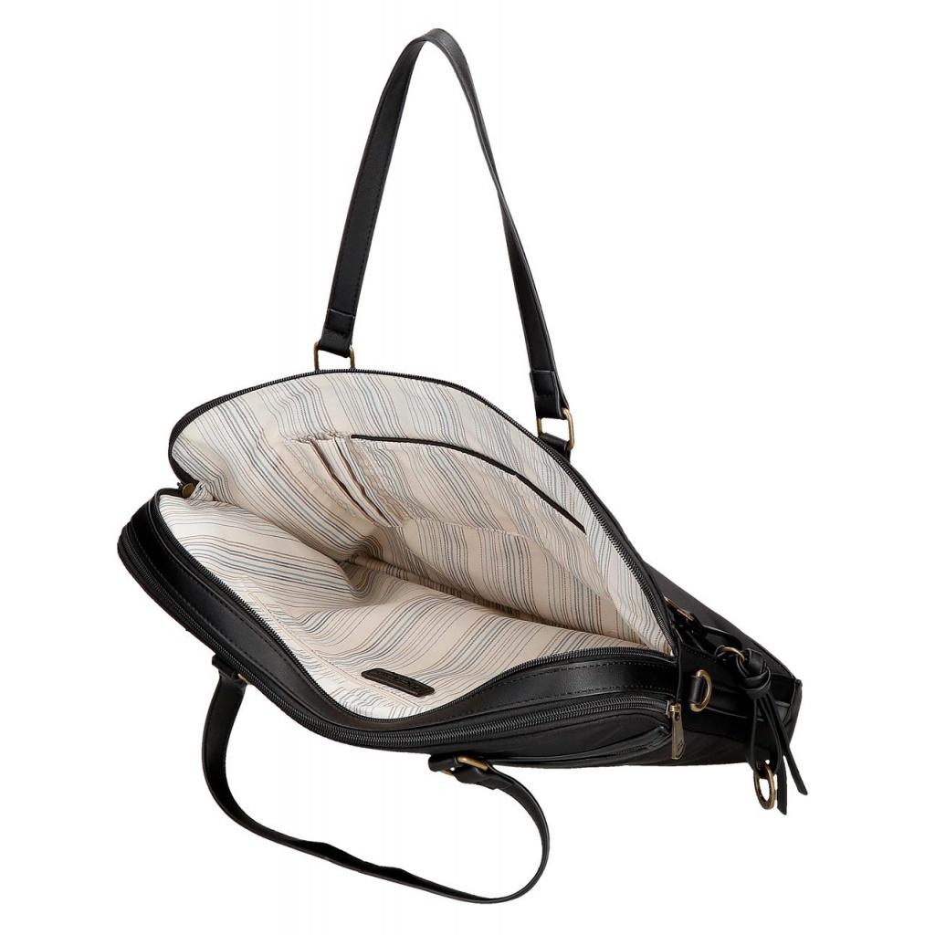 Pepe Jeans Morgan Black - Brašna na notebook 15,6", 7926031