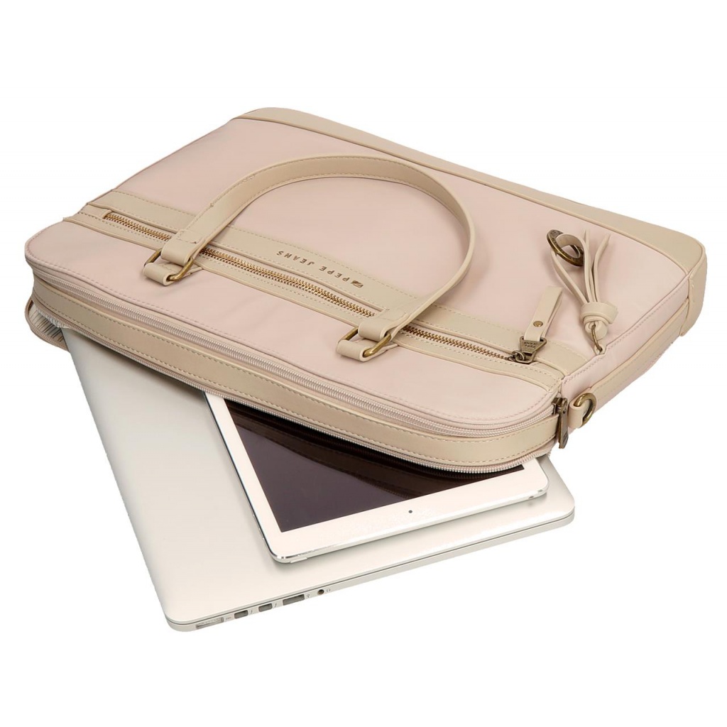 Pepe Jeans Morgan Beige – Taška na notebook 15,6" | ZdenkaTri.sk