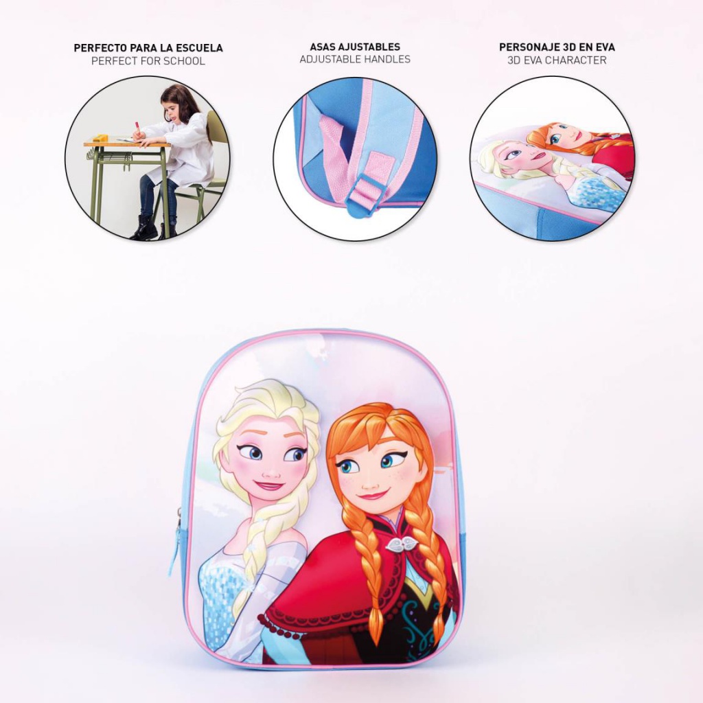 Dievčenský 3D batoh DISNEY FROZEN – rozprávkový batoh pre deti