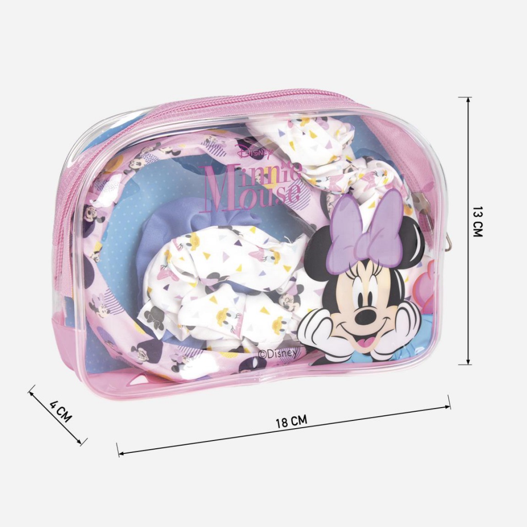 Beauty set MINNIE MOUSE 4ks (čelenky, scrunchie gumičky), 2500001945