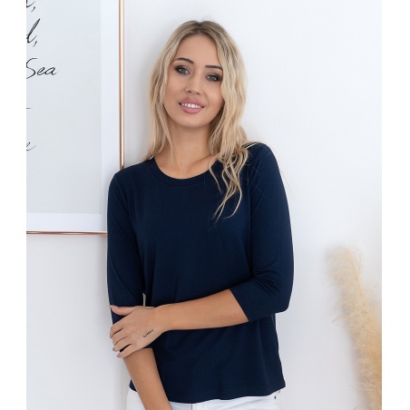 Dámsky top s 3/4 rukávom Giovanna - Color : Navy Blue
