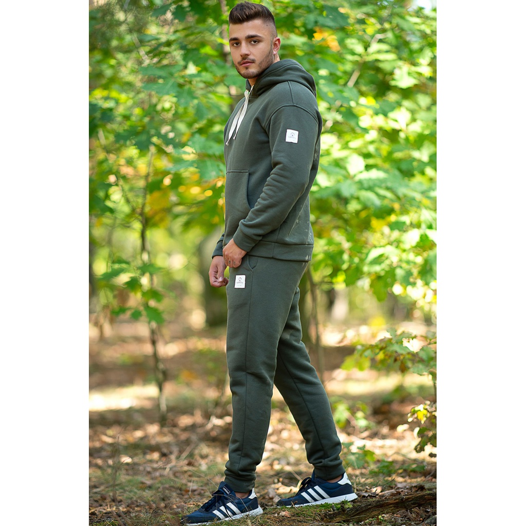 Pánské teplákové kalhoty Maks - Color : Khaki