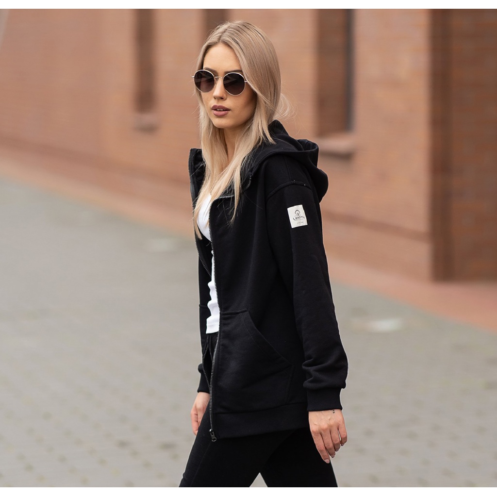 Dámská tepláková bunda Selin - Color : Black