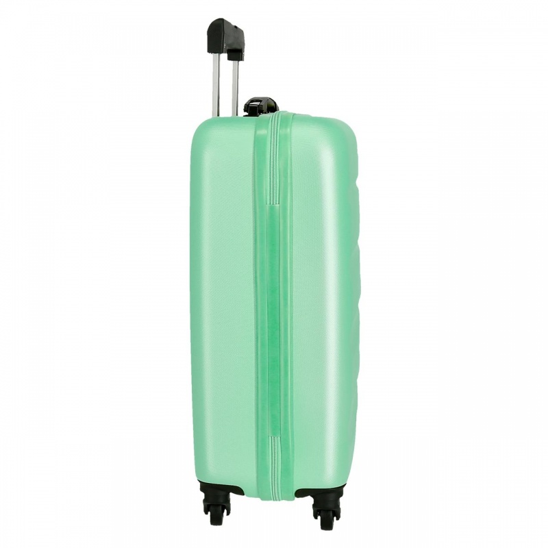 ROLL ROAD Flex Turquesa, ABS Cestovný kufor, 55x38x20cm, 35L – tyrkysový kufor ROLL ROAD Flex Turquesa, ABS Cestovný kufor, 55x38x20cm, 35L – tyrkysový kufor