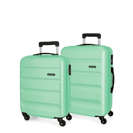 ROLL ROAD Flex Turquesa, Sada ABS cestovných kufrov, 55-65cm, 584956B