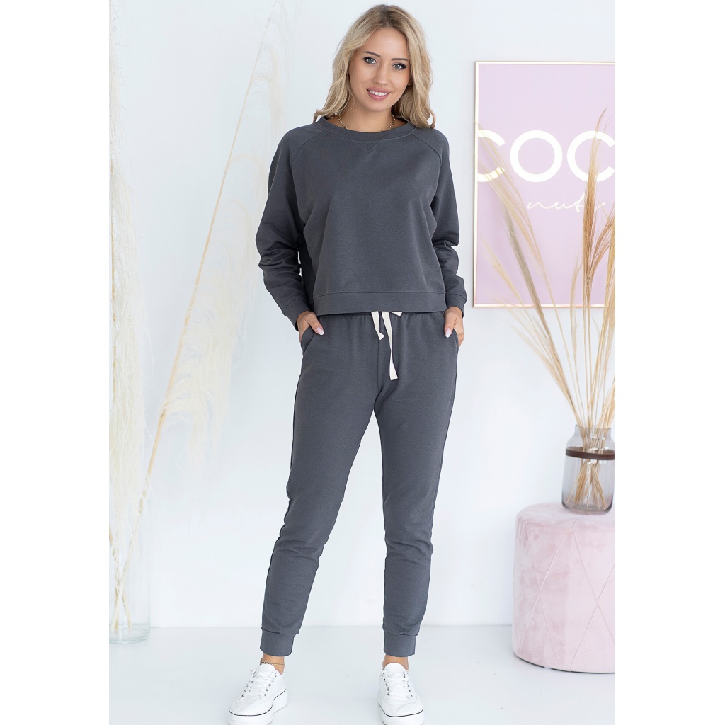 Dámské teplákové kalhoty Mia - Color : Fumo