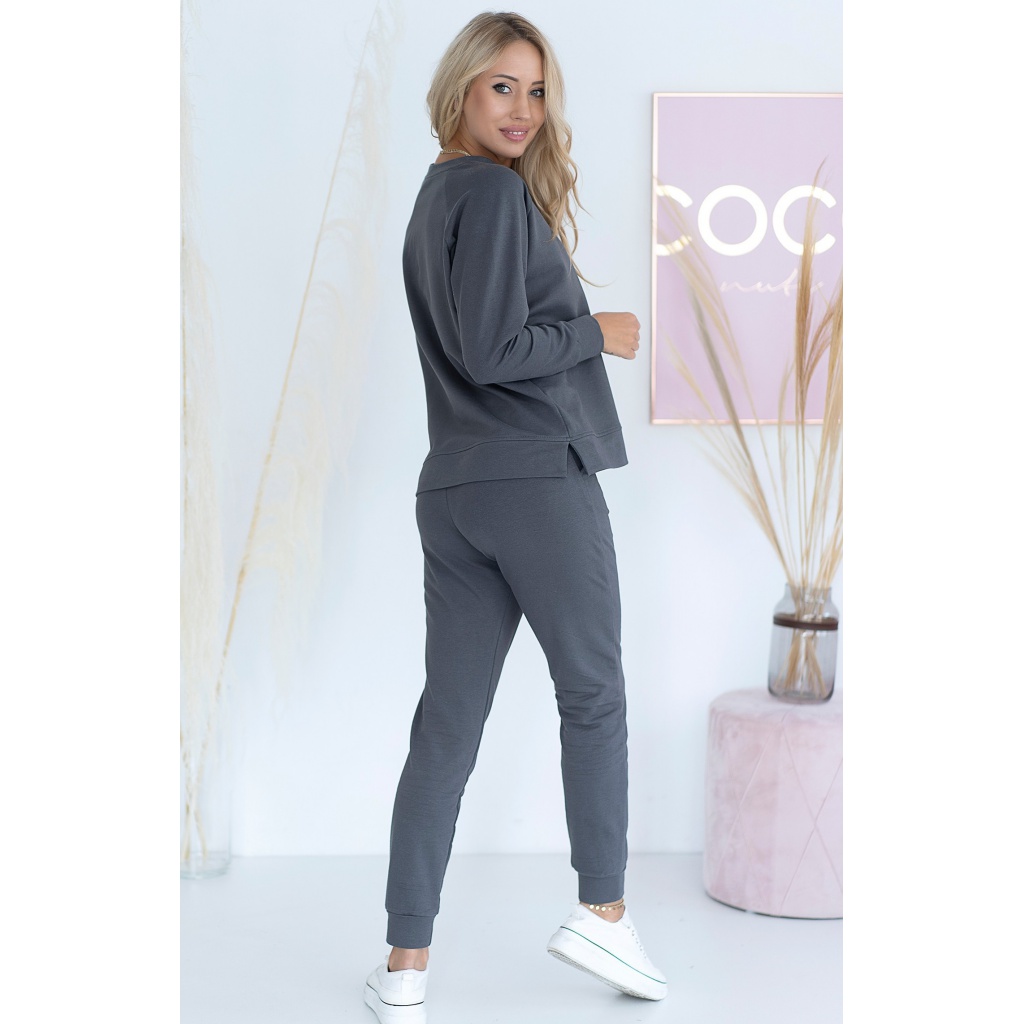 Dámské teplákové kalhoty Mia - Color : Fumo