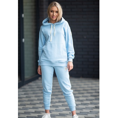 Dámska tepláková mikina hoody Alex - Color : Baby Blue Dámska tepláková mikina hoody Alex - Color : Baby Blue