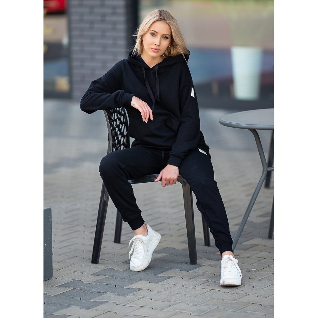 Dámská tepláková mikina hoody Alex - Color: Black