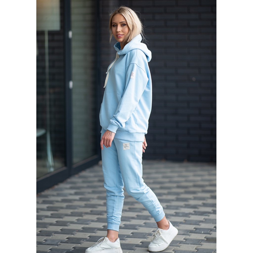 Dámske teplákové nohavice Tere - Color : Baby Blue