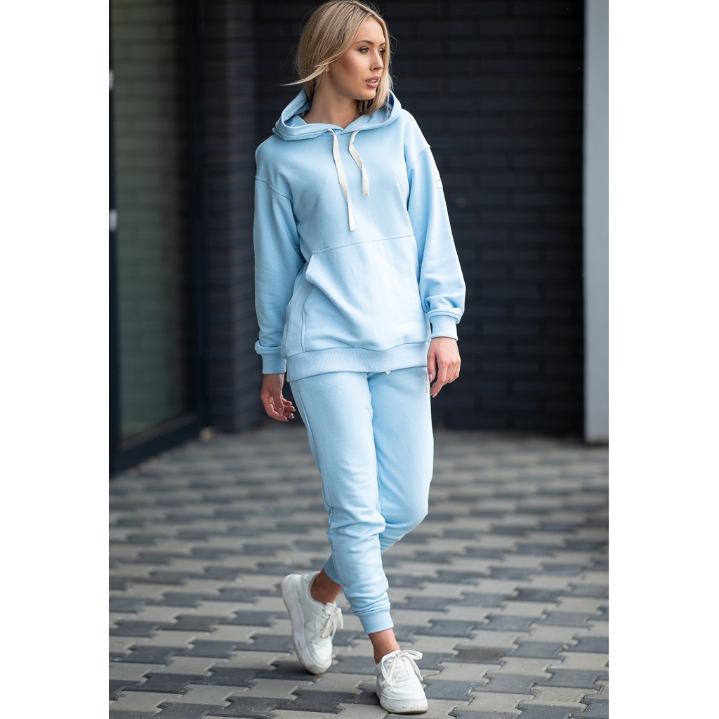 Dámske teplákové nohavice Tere - Color : Baby Blue