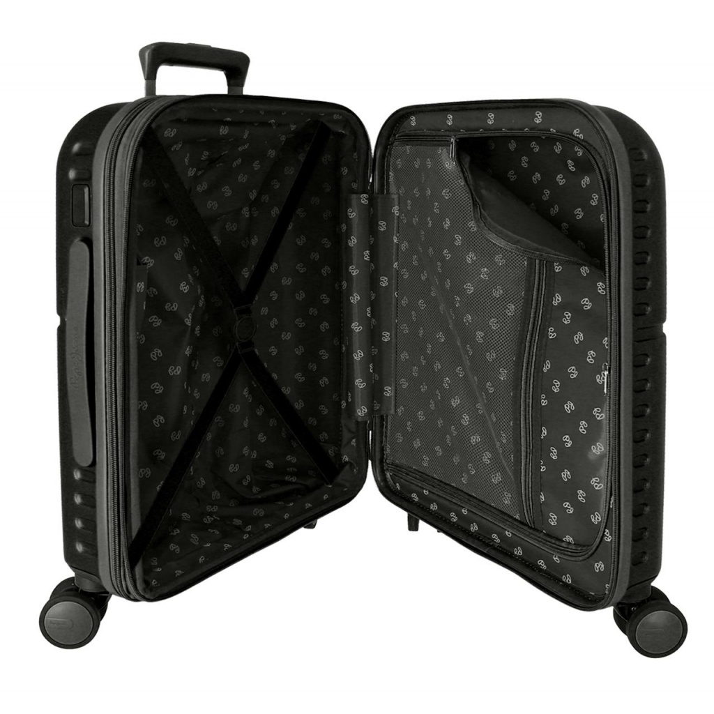PEPE JEANS Highlight Negro, ABS Cestovní kufr, 55x40x20cm, 37L, 7688621 (small exp.)