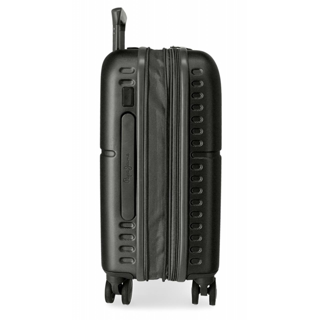 PEPE JEANS Highlight Negro, ABS Cestovný kufor, 55x40x20cm, 37L, 7688621 (small exp.)