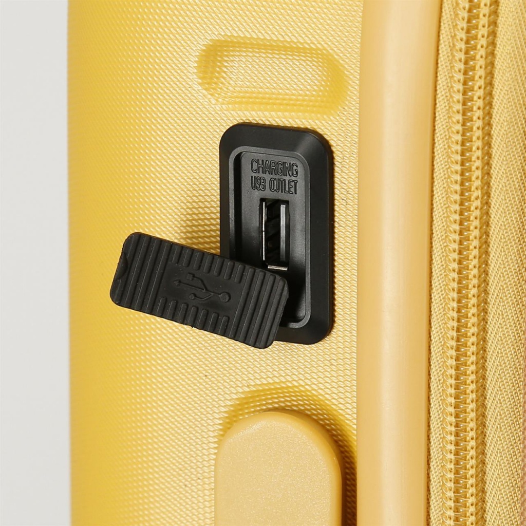 PEPE JEANS Highlight Ochre, ABS Cestovný kufor, 55x40x20cm, 37L, 7688623 (small exp.)