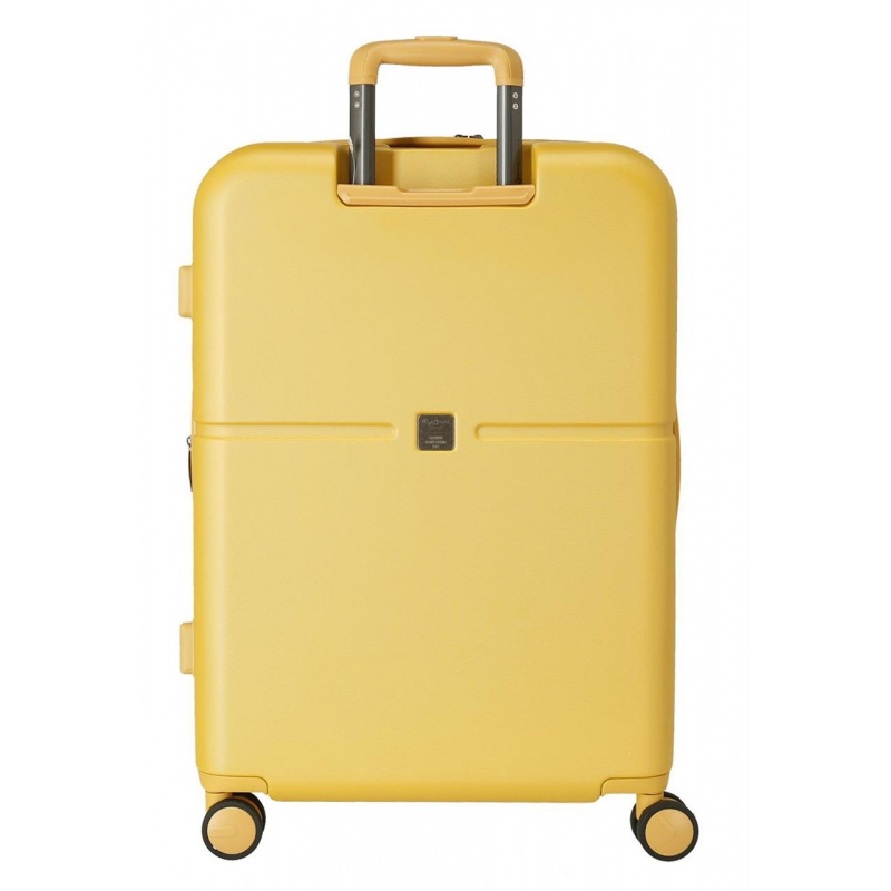 PEPE JEANS Highlight Ochre, Sada luxusných ABS cestovných kufrov 70cm/55cm, 7689523 PEPE JEANS Highlight Ochre, Sada luxusných ABS cestovných kufrov 70cm/55cm, 7689523