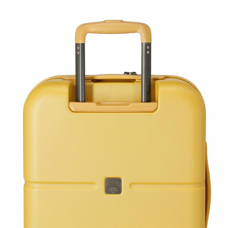 PEPE JEANS Highlight Ochre, Sada luxusných ABS cestovných kufrov 70cm/55cm, 7689523 PEPE JEANS Highlight Ochre, Sada luxusných ABS cestovných kufrov 70cm/55cm, 7689523