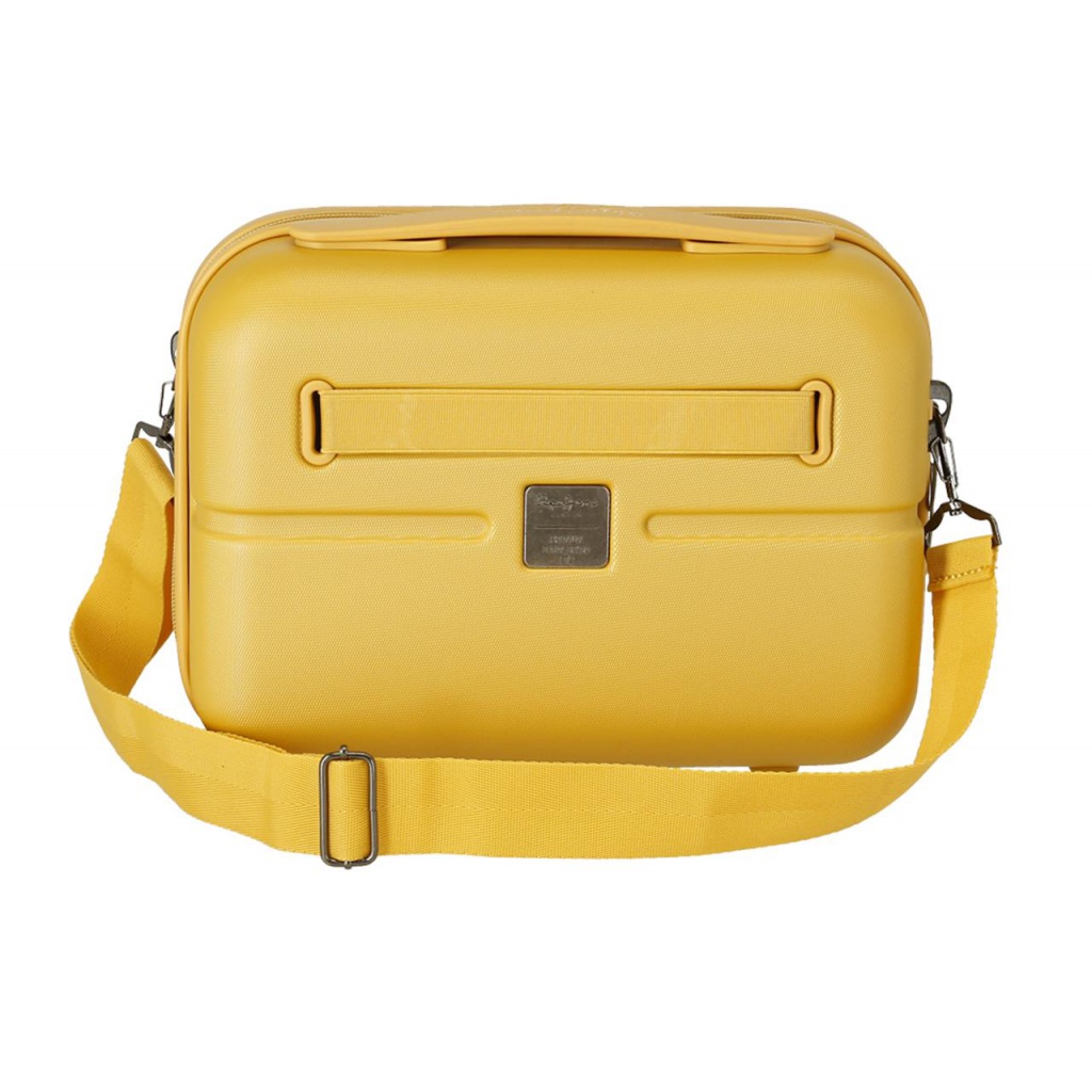 PEPE JEANS Highlight Ochre – Kozmetický kufrík 21×29×15 cm, 9 L (štýlový cestovný doplnok)