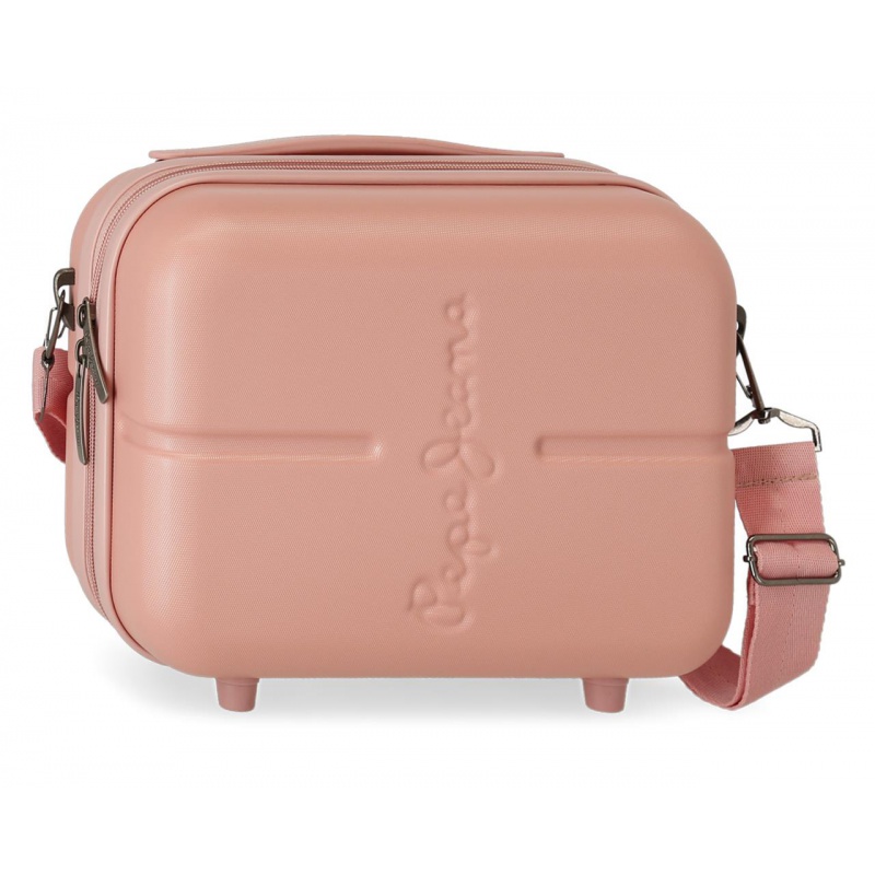 PEPE JEANS Highlight Rosa Claro, Cestovný kozmetický kufrík, 21x29x15cm, 7683924 PEPE JEANS Highlight Rosa Claro, Cestovný kozmetický kufrík, 21x29x15cm, 7683924