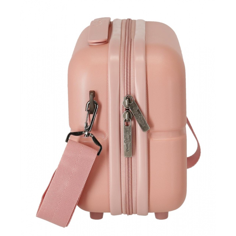 PEPE JEANS Highlight Rosa Claro, Cestovný kozmetický kufrík, 21x29x15cm, 7683924 PEPE JEANS Highlight Rosa Claro, Cestovný kozmetický kufrík, 21x29x15cm, 7683924