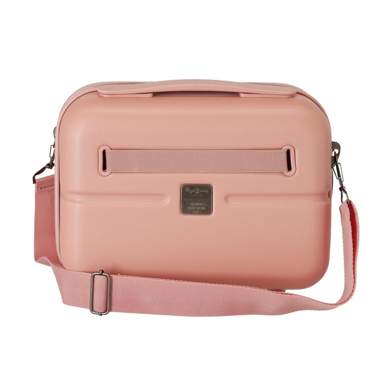 PEPE JEANS Highlight Rosa Claro, Cestovný kozmetický kufrík, 21x29x15cm, 7683924 PEPE JEANS Highlight Rosa Claro, Cestovný kozmetický kufrík, 21x29x15cm, 7683924