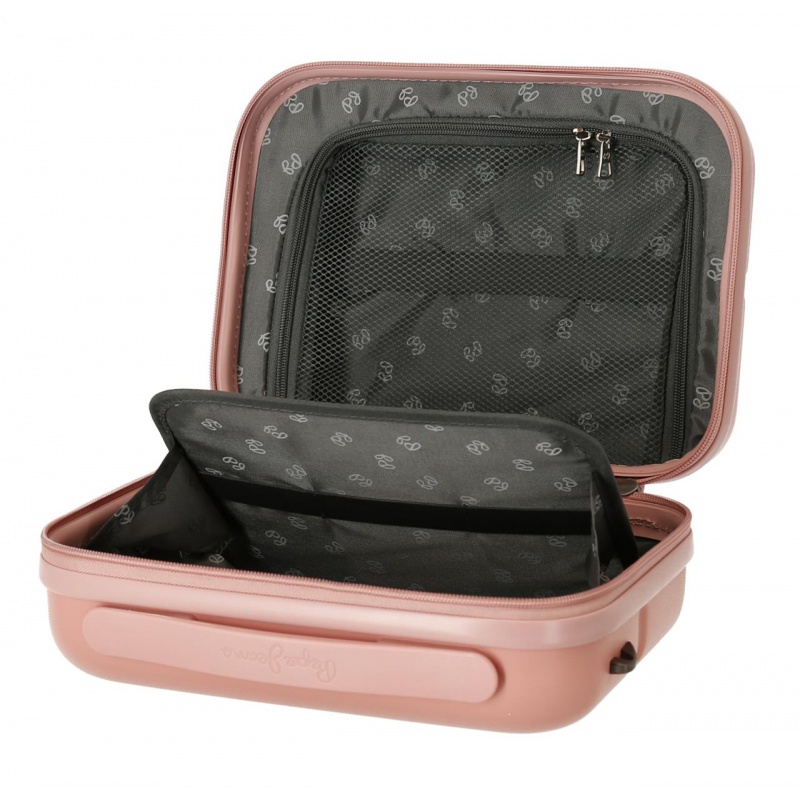 PEPE JEANS Highlight Rosa Claro, Cestovný kozmetický kufrík, 21x29x15cm, 7683924 PEPE JEANS Highlight Rosa Claro, Cestovný kozmetický kufrík, 21x29x15cm, 7683924