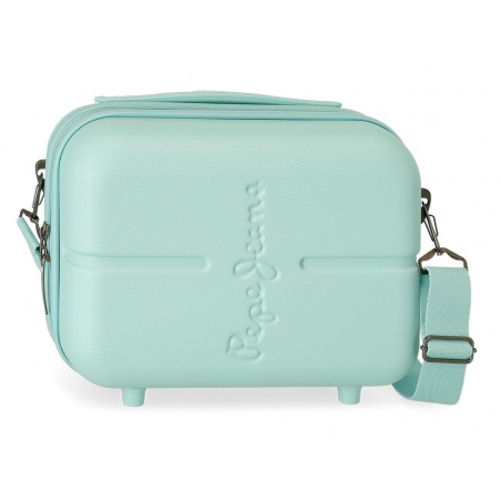 PEPE JEANS Highlight Turquesa, Cestovný kozmetický kufrík, 21x29x15cm, 7683925