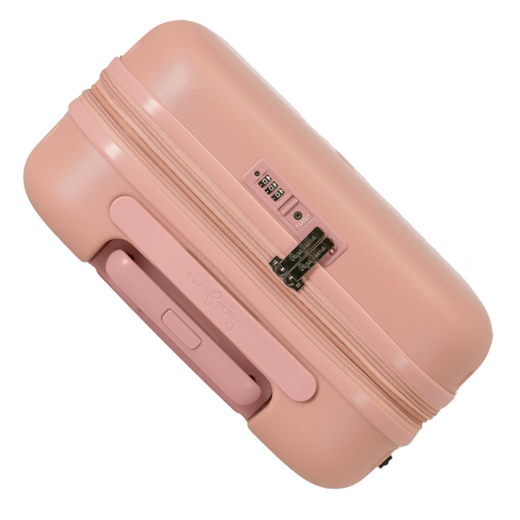 PEPE JEANS Highlight Rosa Claro, ABS Cestovný kufor, 55x40x20cm, 37L, 7688624 (small exp.)