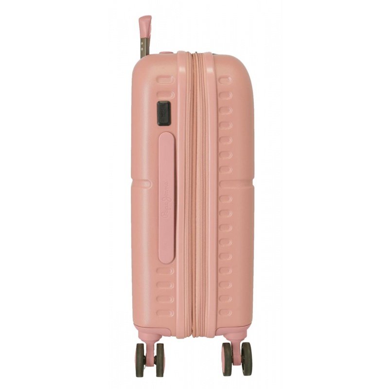 PEPE JEANS Highlight Rosa Claro, ABS Cestovní kufr, 55x40x20cm, 37L, 7688624 (small exp.)