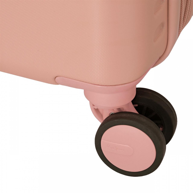 PEPE JEANS Highlight Rosa Claro, ABS Cestovní kufr, 55x40x20cm, 37L, 7688624 (small exp.)