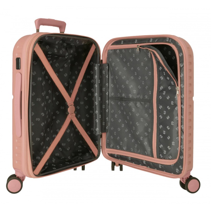 PEPE JEANS Highlight Rosa Claro, ABS Cestovní kufr, 55x40x20cm, 37L, 7688624 (small exp.)