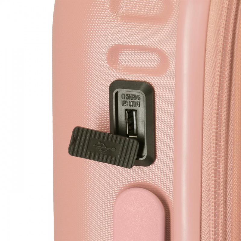 PEPE JEANS Highlight Rosa Claro, ABS Cestovný kufor, 55x40x20cm, 37L, 7688624 (small exp.) PEPE JEANS Highlight Rosa Claro, ABS Cestovný kufor, 55x40x20cm, 37L, 7688624 (small exp.)