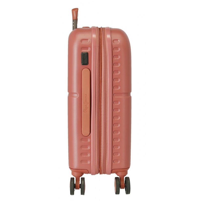 PEPE JEANS Highlight Terracota – Cestovný kufor 55×40×20 cm, 37 L (príručná batožina s expanderom)