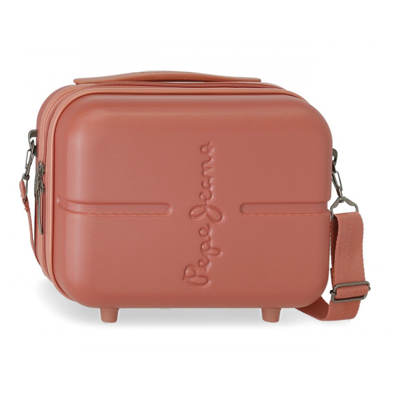 PEPE JEANS Highlight Terracota, Cestovný kozmetický kufrík, 21x29x15cm, 7683926 PEPE JEANS Highlight Terracota, Cestovný kozmetický kufrík, 21x29x15cm, 7683926