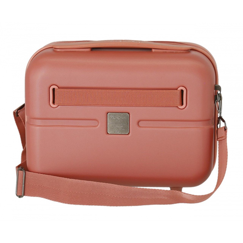 PEPE JEANS Highlight Terracota, Cestovný kozmetický kufrík, 21x29x15cm, 7683926 PEPE JEANS Highlight Terracota, Cestovný kozmetický kufrík, 21x29x15cm, 7683926