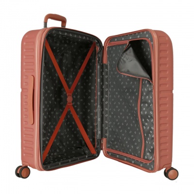 PEPE JEANS Highlight Terracota, Sada luxusních ABS cestovních kufrů 70cm/55cm, 7689526 PEPE JEANS Highlight Terracota, Sada luxusních ABS cestovních kufrů 70cm/55cm, 7689526